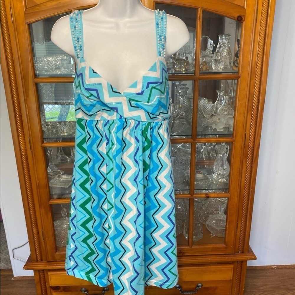 Vintage Joyous & Free Embellished  Above Knee Dress NWT size L